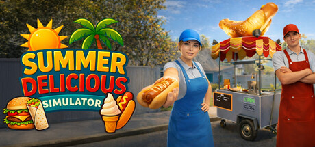 街头摆摊卖冰淇淋热狗，夏日美味模拟 Summer Delicious Simulator 免费下载-宝藏秀