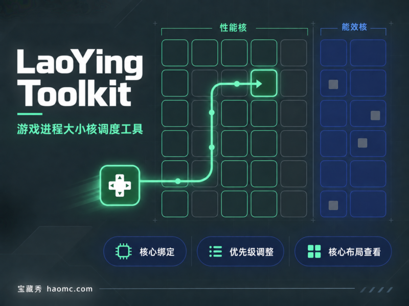 LaoYing Toolkit 进程调度工具：游戏大小核核心绑定-宝藏秀
