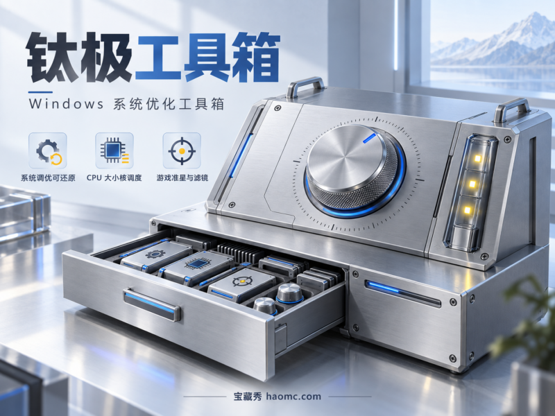 钛极工具箱 v2.1.0:Windows 系统优化与游戏调优工具-宝藏秀