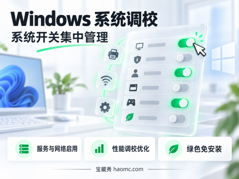 Windows 系统调校工具：Win10/Win11 优化开关合集-宝藏秀