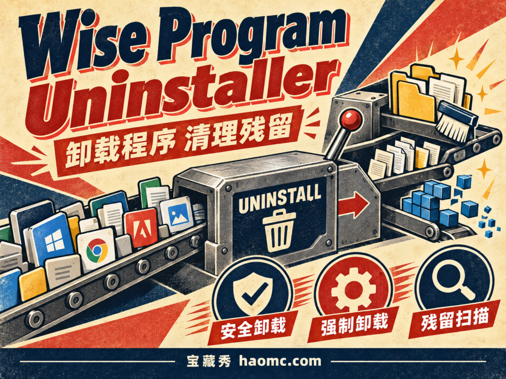 Wise Program Uninstaller 卸载程序与清理残留主题插画