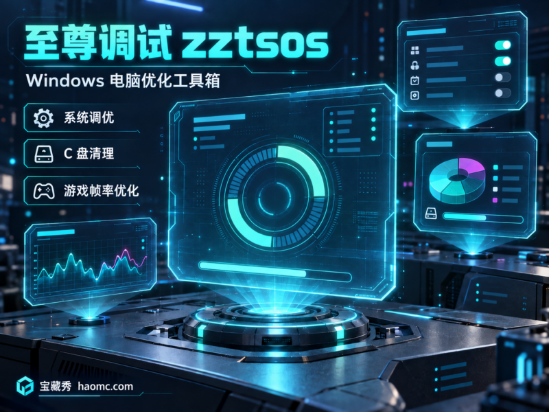 至尊调试 zztsos:Windows 电脑优化工具箱-宝藏秀